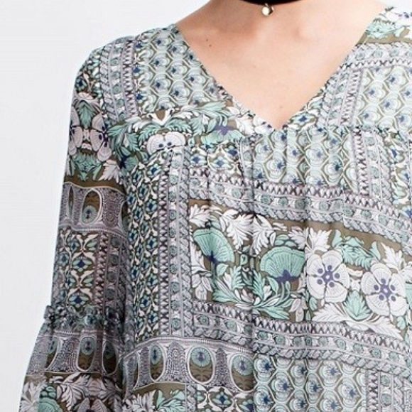 DROP WAIST RUFFLE HEM DRESS - Picture 2 of 4